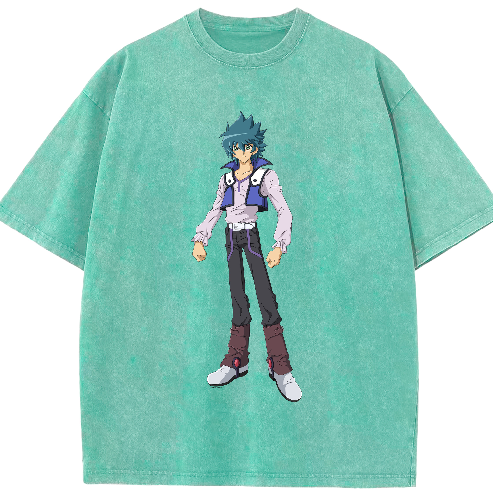 （画像用） 遊☆戯☆王 Yu-Gi-Oh! 綿100% ヴィンテージ風 半袖Tシャツ（フロントプリント）